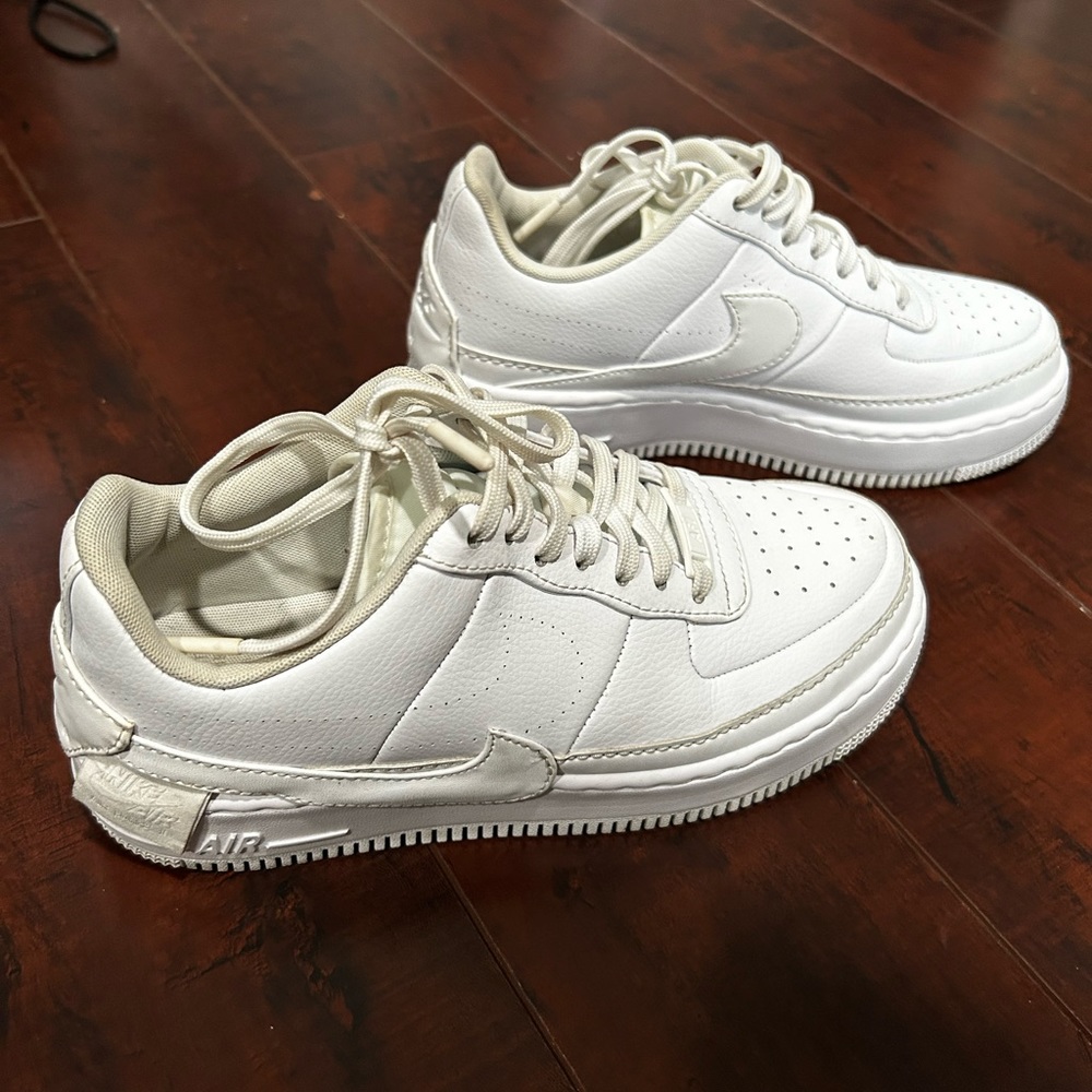 All white Air Force 1 Jester XX.